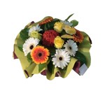 Bouquet rond dans bulle d eau