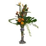 Composition pr�sent�e dans une coupe en verre de 40 cm de haut
