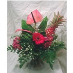 bouquet en hauteur convivial et lumineux