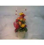 Pyramide de roses couleurs vari�es