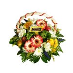 Composition F�te de l ann�e dans un panier d osier naturel (� partir de 45 euros)