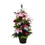 Assemblage de lys et de fleurs diverses