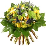 Offrir des fleurs > Incroyable m�lange de couleurs qui vont du brun au jaune. Ce bouquet �voque la densit� des forets lointaines des iles paradisiaques.