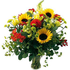 Cueillette estivale
Les fleuristes du r�seau Florajet sont heureux de vous proposer ce bouquet d'�t� qui associe all�grement les couleurs vives propres � la saison. Offrez � vos proches cette d�licate cr�ation qui emm�ne avec elle les senteurs douces et apaisantes de nos jardins d'�t�. 
 Le conseil du fleuriste
Coupez les tiges en biseaux et changer l�eau du bouquet tous les 2 ou 3 jours.  