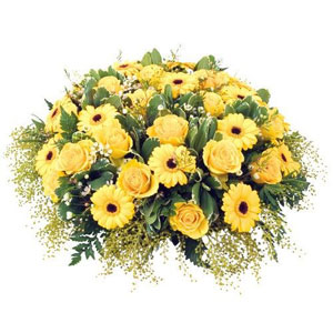 Voici une magnifique composition qui t�moignera de vos plus profondes attentions.

Le conseil du Fleuriste
A r�ception de votre composition, humidifiez la mousse tous les 2 jours en prenant soin d�en �carter les fleurs.
 