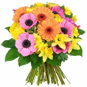 Instant de bonheur ! 
Une promenade dans le Parc Bor�ly nous rappelle la douceur des instants pass�s en compagnie de nos grands-m�res. Nous avons souhait� r�unir mamies et petits-enfants autour de ce bouquet aux couleurs sucr�es et au parfum d�licieux. Venez partager un moment de douceur et de tendresse gr�ce � cette cr�ation toute douce !
Le conseil du fleuriste
Coupez les tiges en biseaux et changez l�eau du bouquet tous les 2 ou 3 jours.