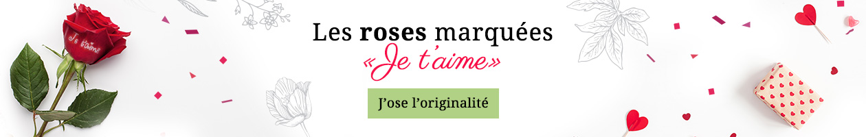 Collection de roses marquées Joyeux Anniversaire