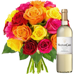 20 ROSES + BLANC MOUTON CADET 20 ROSES + BLANC MOUTON CADET