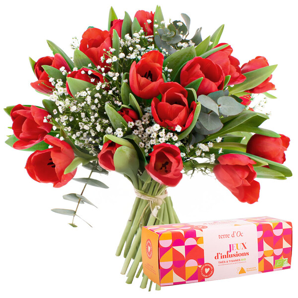 Fleurs et cadeaux SIGNATURE + JEU D'INFUSIONS