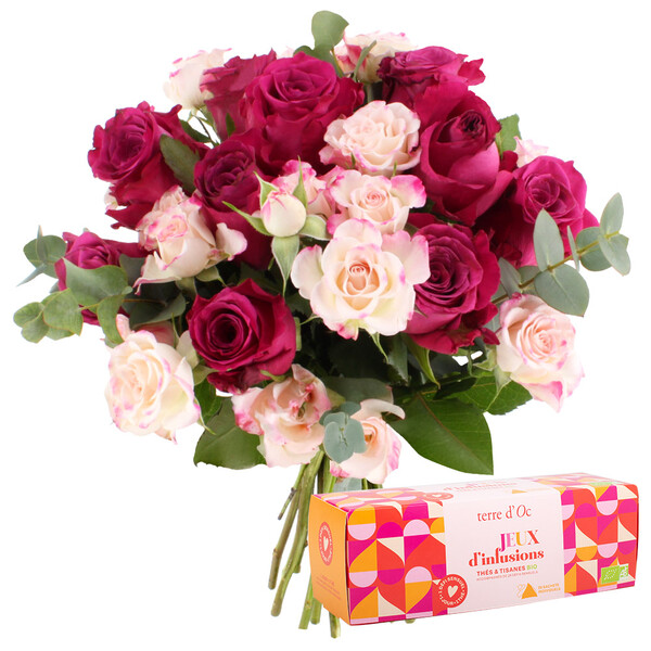 Fleurs et cadeaux FRAGRANCE + JEU D'INFUSIONS