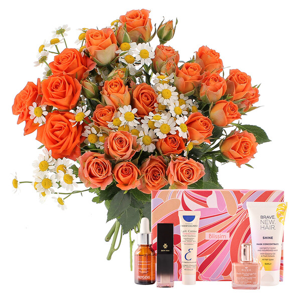 Fleurs et cadeaux MELODIE DES JARDINS M + BOX ÉCLATANTE