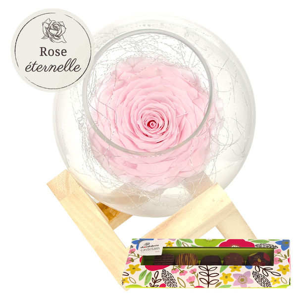Cadeaux Gourmands ROSE ROSE + BULLE + REGLETTE