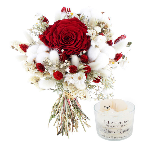 Fleurs et cadeaux ETERNEL HIVER + BOUGIE