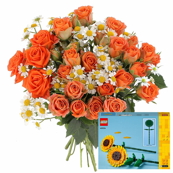 Fleurs et cadeaux MELODIE DES JARDINS + LEGO®- TOURNESOLS