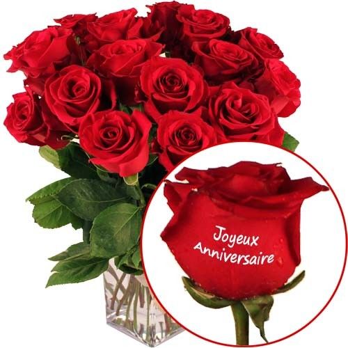 bouquet de fleurs anniversaire photo roses marqu 233 es quot joyeux anniversaire quot livraison express florajet bouquet de fleurs anniversaire photo roses marqu 233 es quot joyeux anniversaire quot livraison express florajet